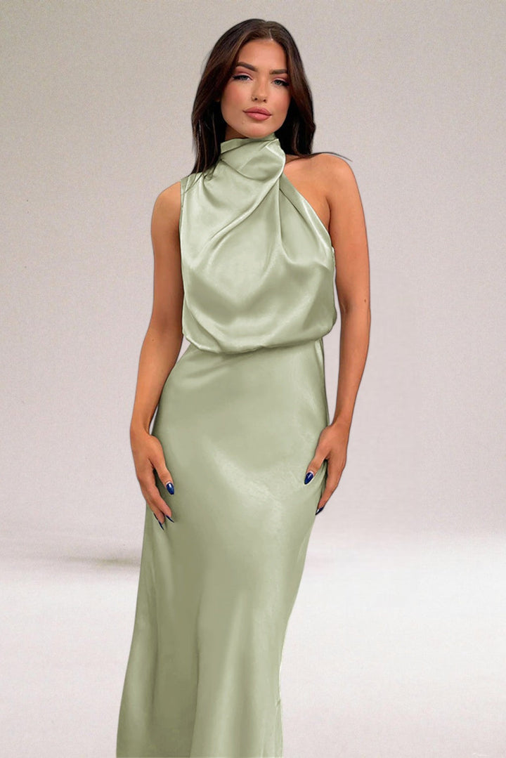 Flavia™ - Glamoureuze Satijnen Jurk