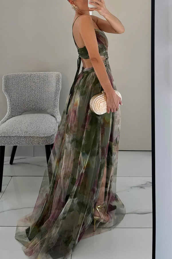 Giselle™ - Betoverende Maxi-jurk met Bloemenprint