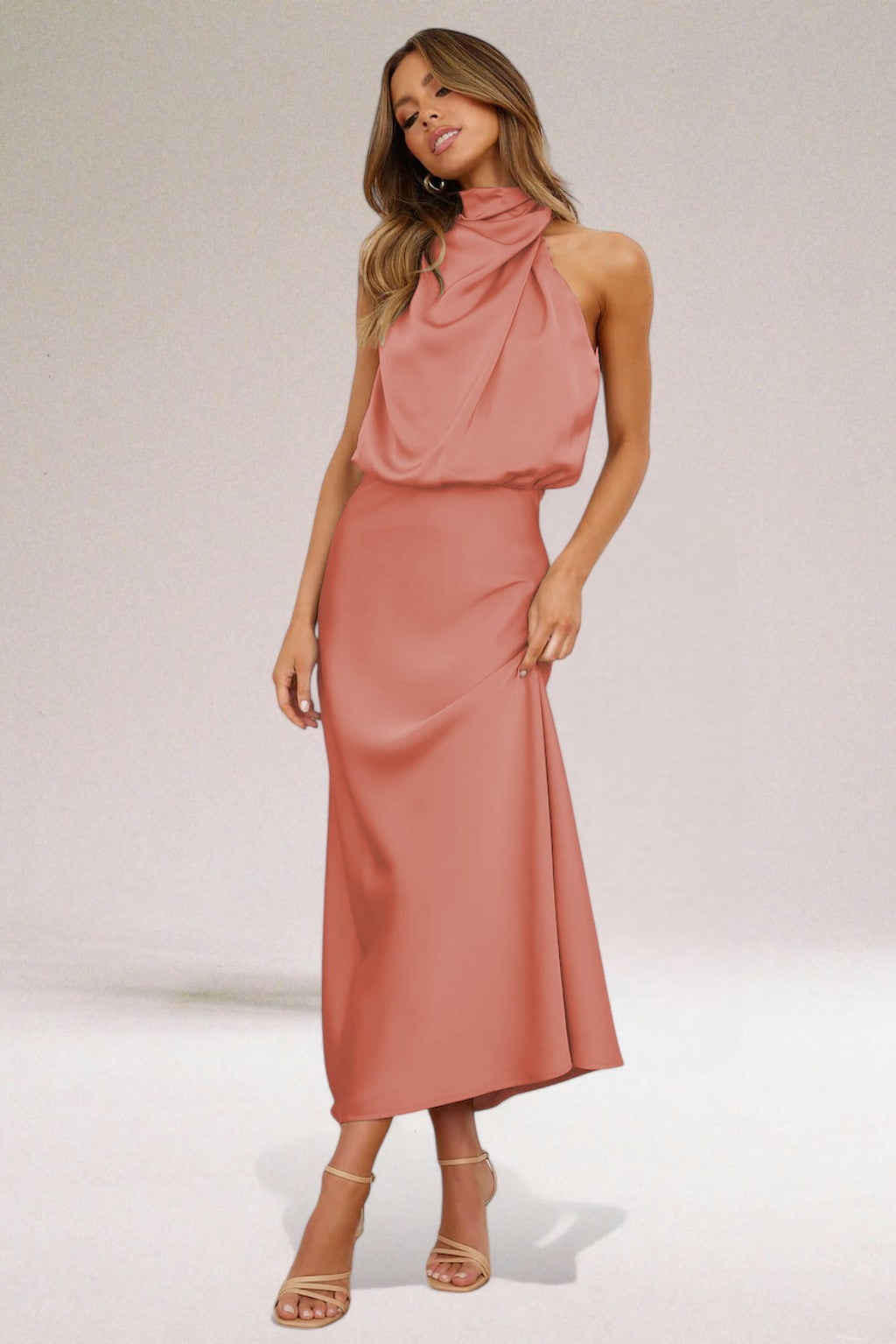 Flavia™ - Glamoureuze Satijnen Jurk