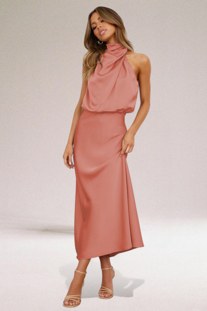 Flavia™ - Glamoureuze Satijnen Jurk