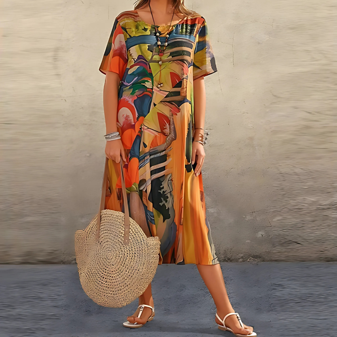 Filomena™ - Comfortabele Bloemen Jurk