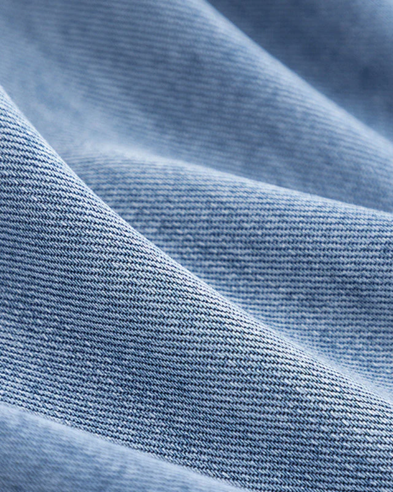 Sarah™ - Denim en camelkleurige jas
