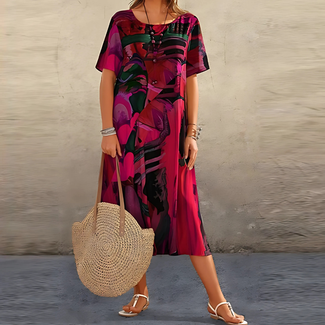 Filomena™ - Comfortabele Bloemen Jurk