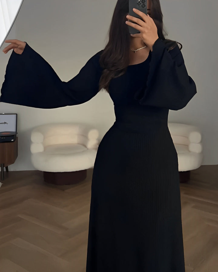 Mandy™ - Elegante Gebreide Maxi Jurk