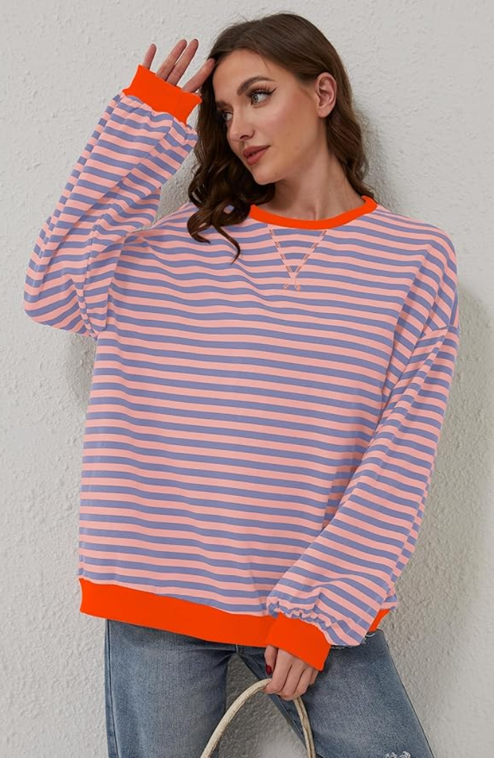 Mandy™ - Gestreepte Oversized Trui
