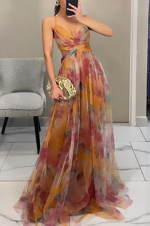 Giselle™ - Betoverende Maxi-jurk met Bloemenprint