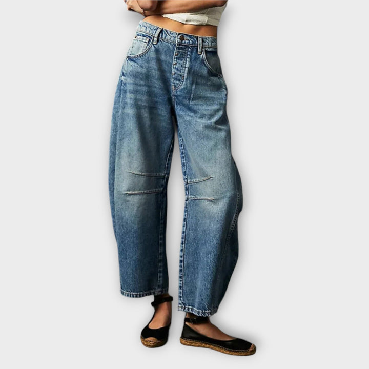 Loes™ - Klassieke Wijde Pijpen Jeans