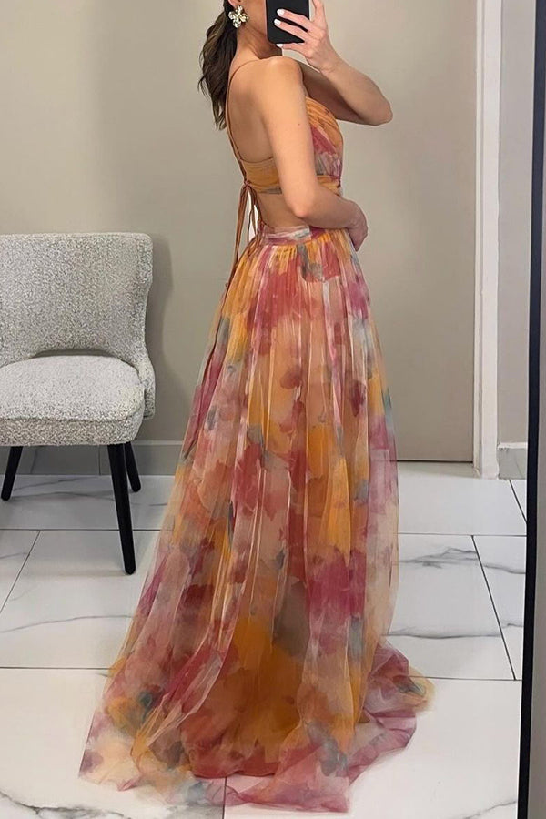 Giselle™ - Betoverende Maxi-jurk met Bloemenprint
