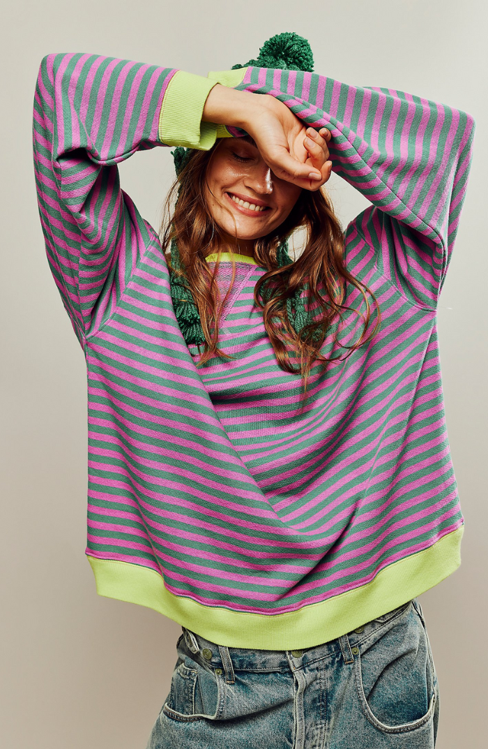 Mandy™ - Gestreepte Oversized Trui