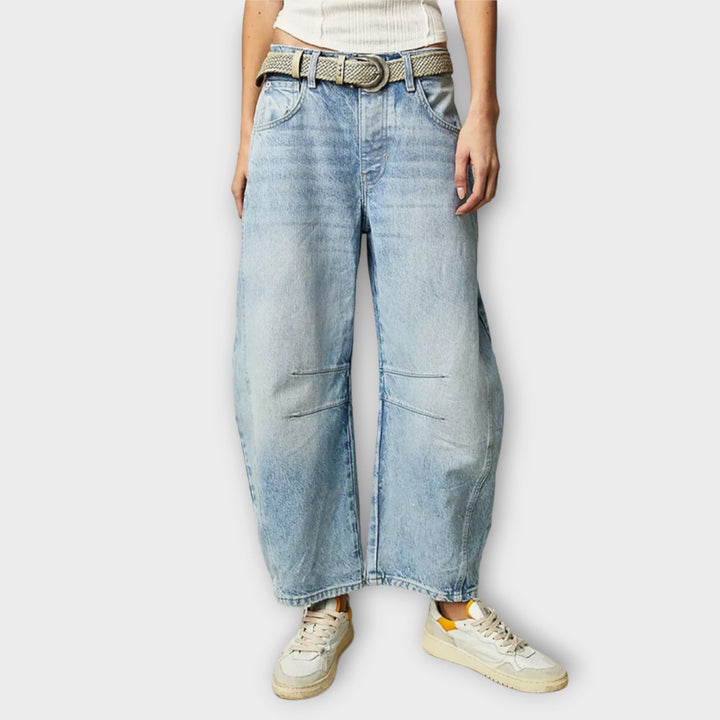 Loes™ - Klassieke Wijde Pijpen Jeans