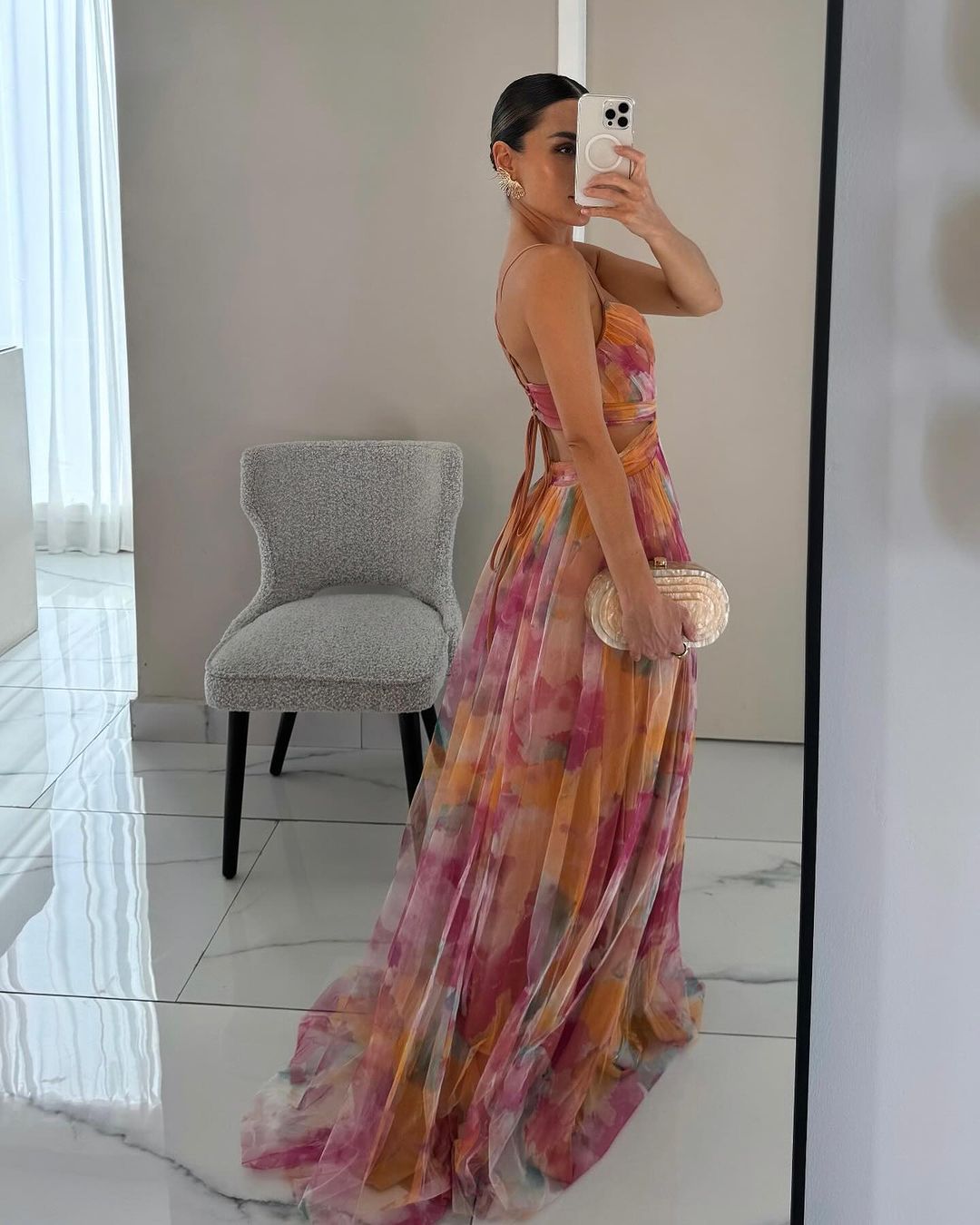 Giselle™ - Betoverende Maxi-jurk met Bloemenprint