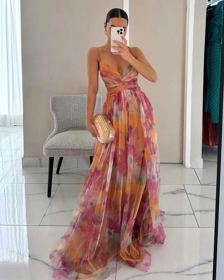 Giselle™ - Betoverende Maxi-jurk met Bloemenprint