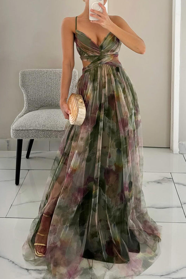 Giselle™ - Betoverende Maxi-jurk met Bloemenprint