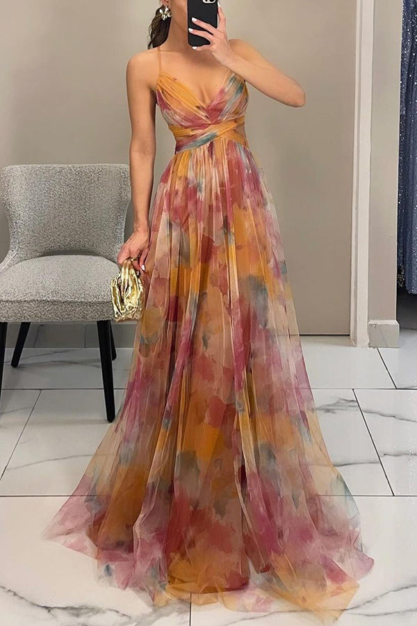 Giselle™ - Betoverende Maxi-jurk met Bloemenprint