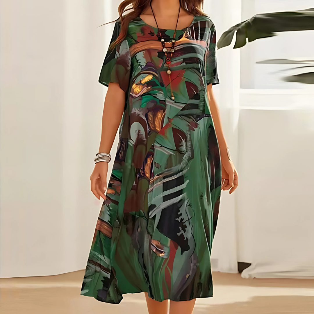 Filomena™ - Comfortabele Bloemen Jurk