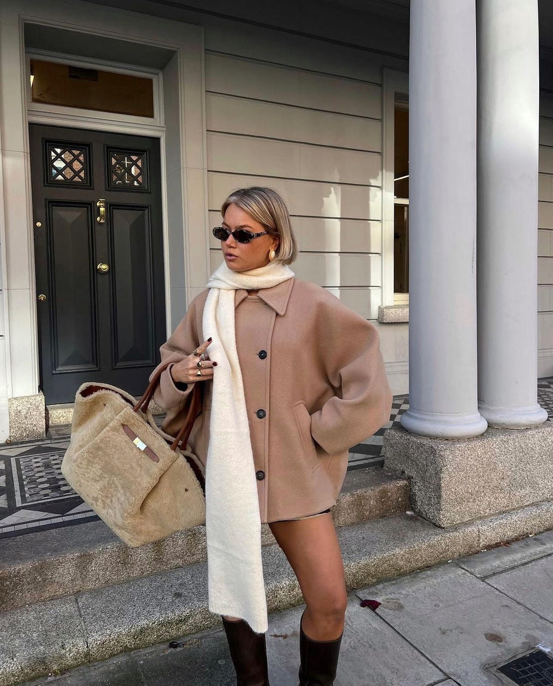 Lizzy™ - Oversized wollen Mantel