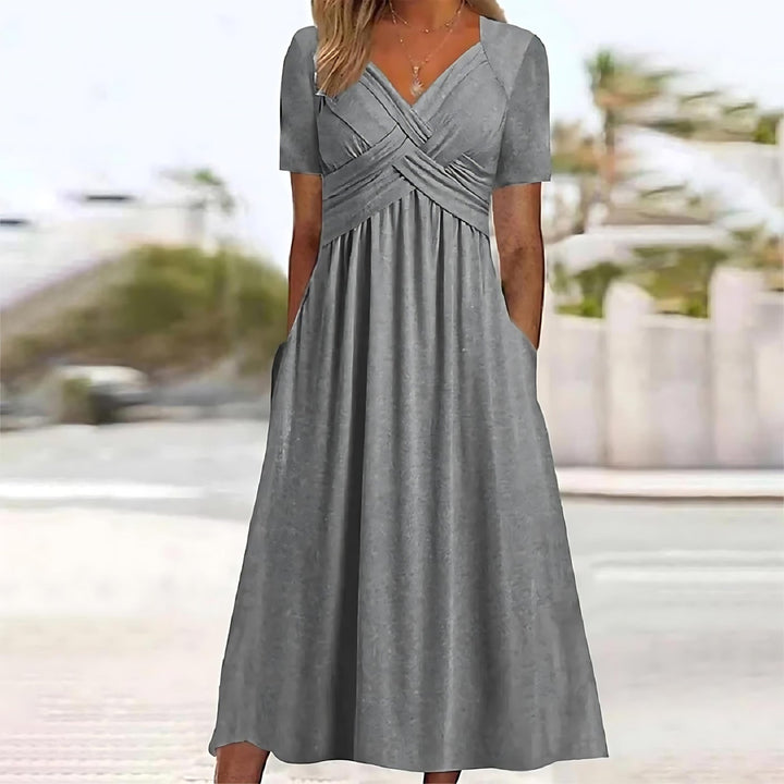 Mila™ - Elegante Midi-jurk met Buikbedekking