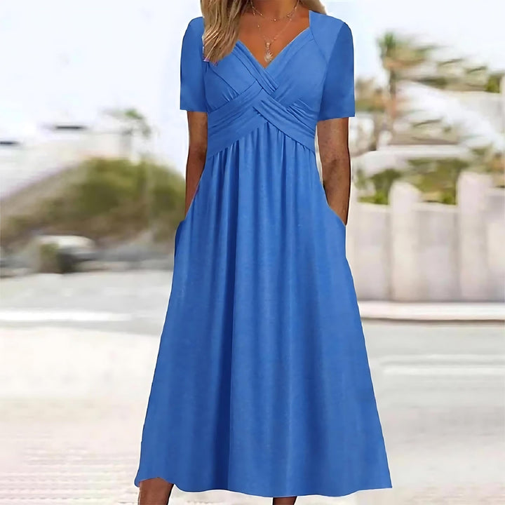 Mila™ - Elegante Midi-jurk met Buikbedekking