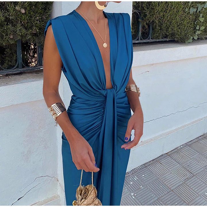 Lyanna™ - Elegante Jurk met Diepe Halslijn