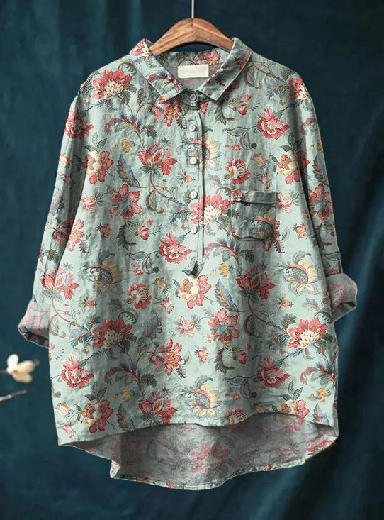Eloise™ - Klassieke Blouse met Bloemenprint