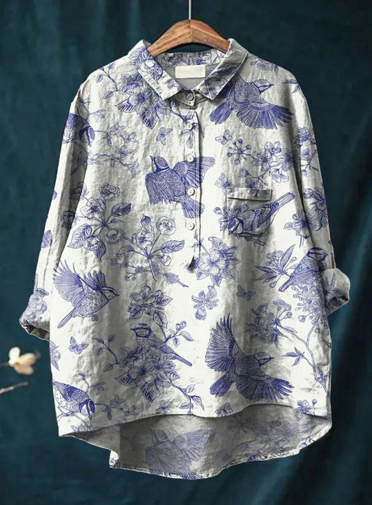 Eloise™ - Klassieke Blouse met Bloemenprint