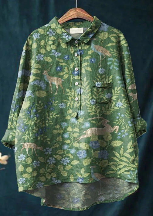 Eloise™ - Klassieke Blouse met Bloemenprint