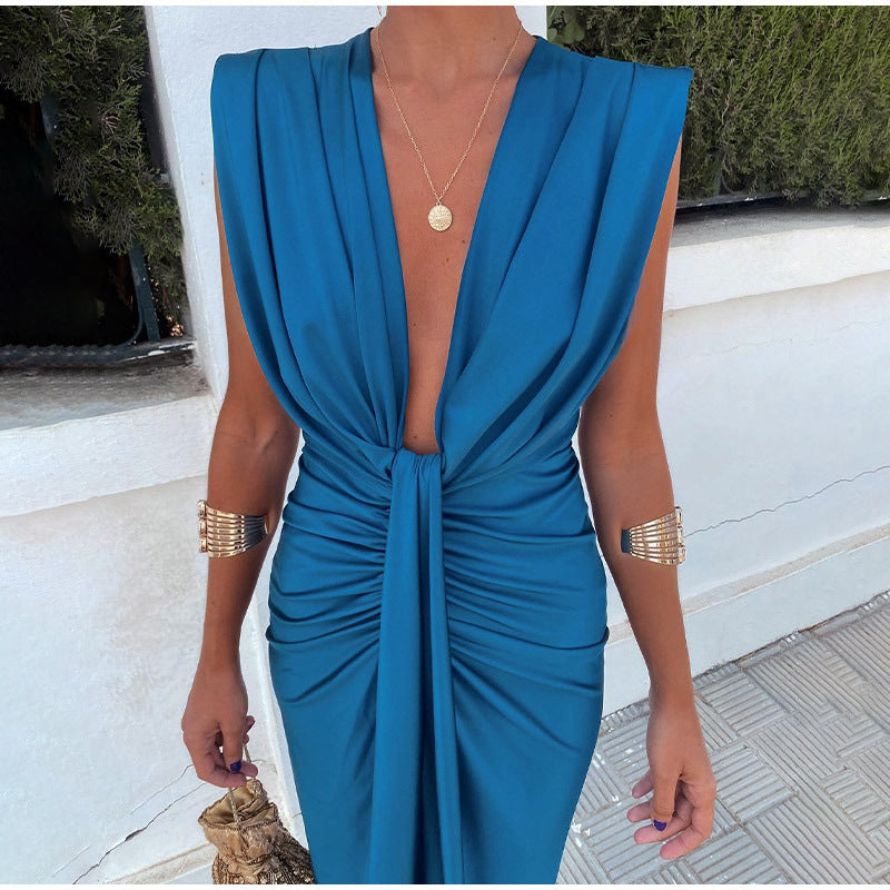 Lyanna™ - Elegante Jurk met Diepe Halslijn