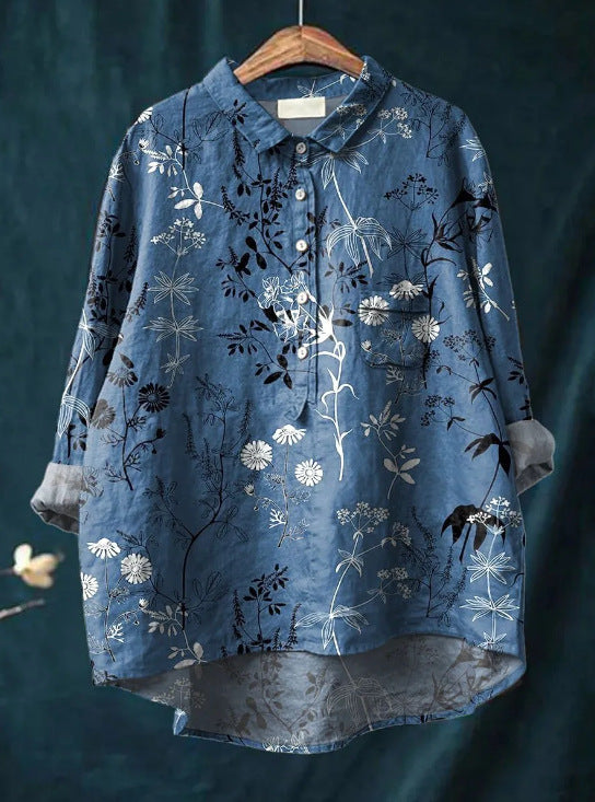 Eloise™ - Klassieke Blouse met Bloemenprint