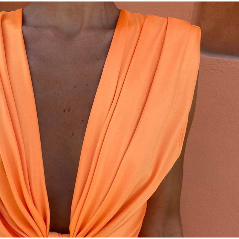 Lyanna™ - Elegante Jurk met Diepe Halslijn