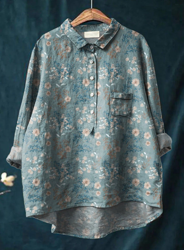 Eloise™ - Klassieke Blouse met Bloemenprint