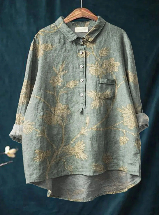 Eloise™ - Klassieke Blouse met Bloemenprint