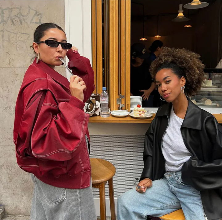 Faye™ - Oversized Leren Jack