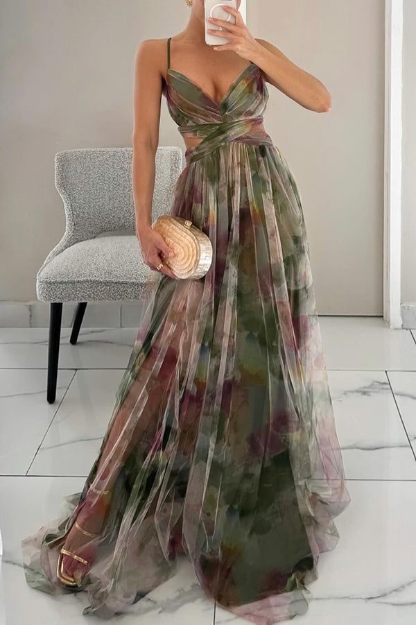 Giselle™ - Betoverende Maxi-jurk met Bloemenprint