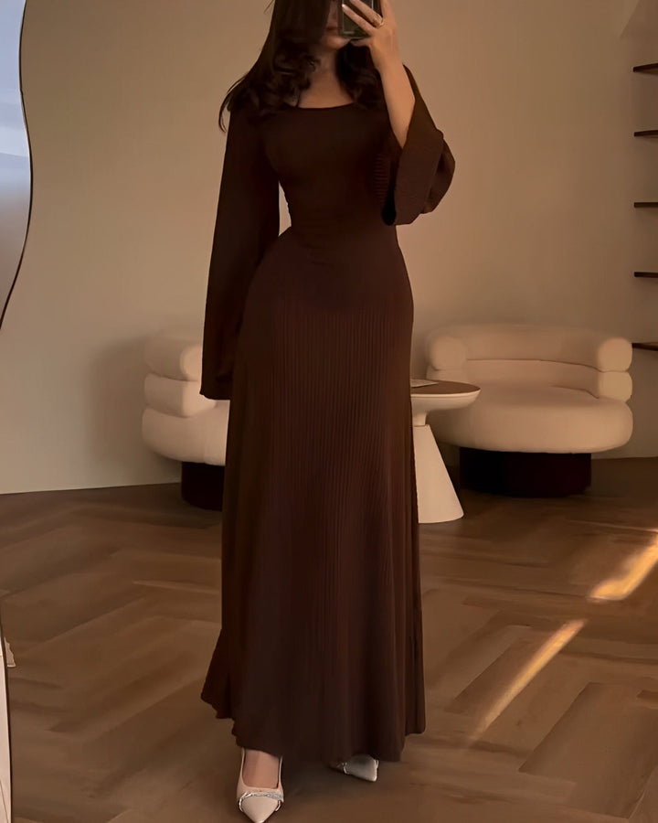 Mandy™ - Elegante Gebreide Maxi Jurk