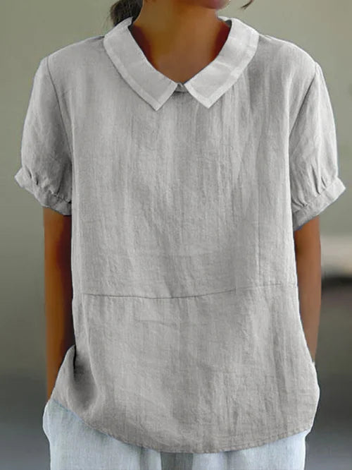 Lydia - Tijdloos Katoenen Blouse